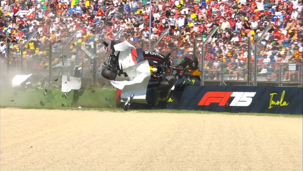角田裕毅、クラッシュ：2025年F1エミリア・ロマーニャGP予選