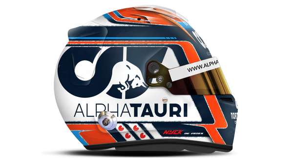 ニック・デ・フリース 2023年F1ヘルメット（BELL製ヘルメット）