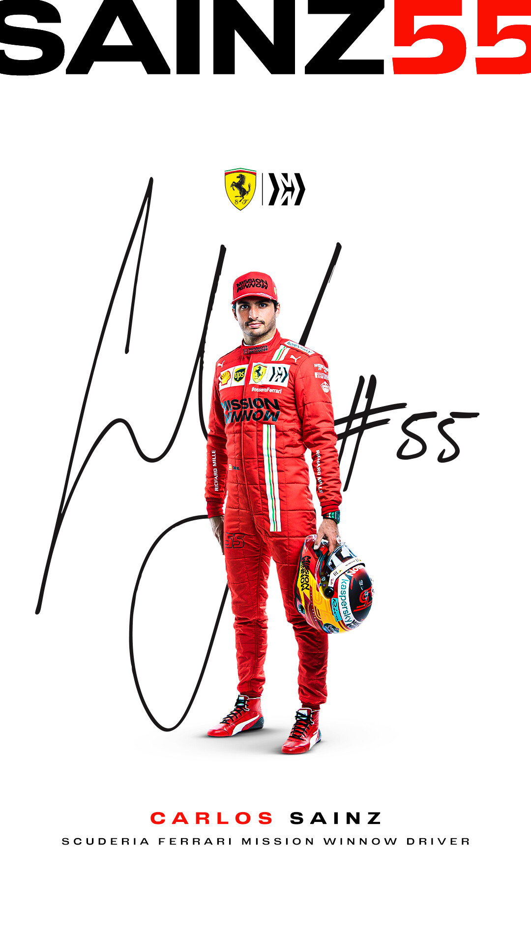 フェラーリ、ドライバーのサイン入りF1レーシングスーツ画像を フェラーリ、ドライバーのサイン入りF1レーシングスーツ画像を