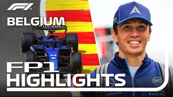 2024年F1ベルギーGP フリー走行1回目ハイライト