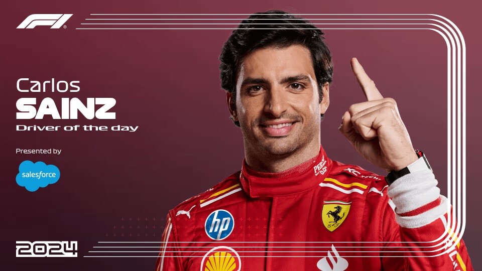 カルロス・サインツ ドライバー・オブ・ザ・デイ 2024年F1メキシコシティGP