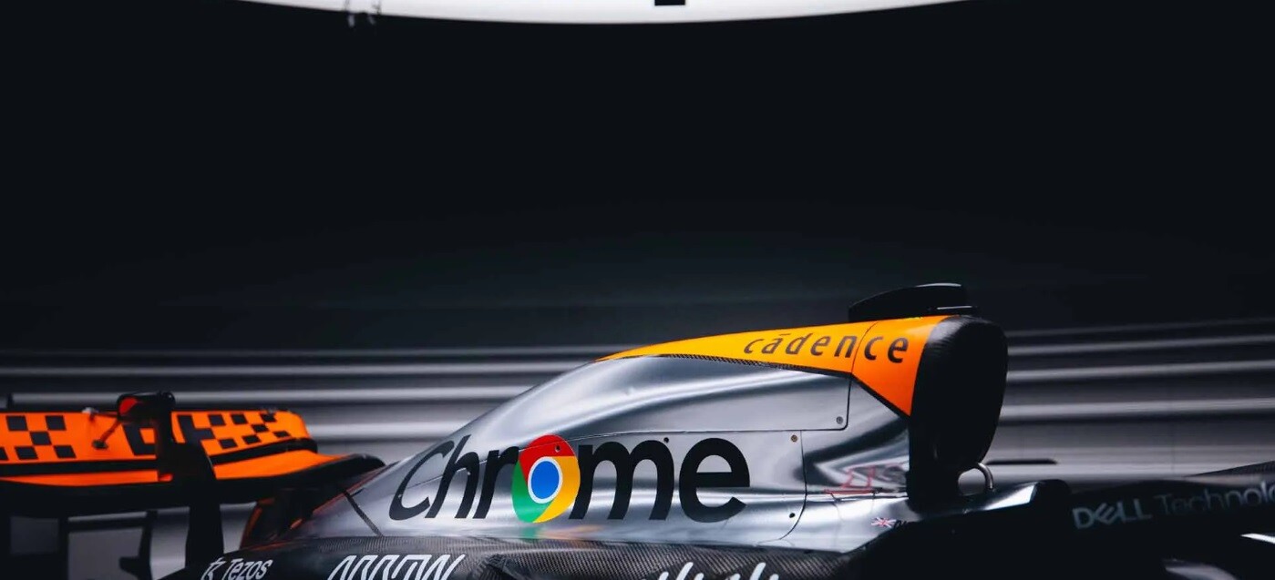 マクラーレンとグーグルがイギリスGPで往年のクロームカラー マクラーレンとグーグルがイギリスGPで往年のクロームカラー