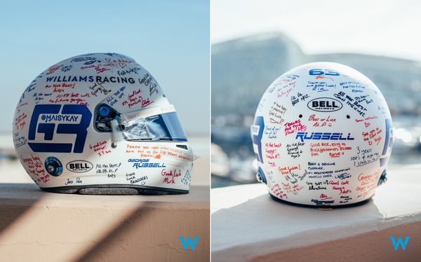 ジョージ・ラッセル、2021年F1アブダビGP用のヘルメット・デザイン
