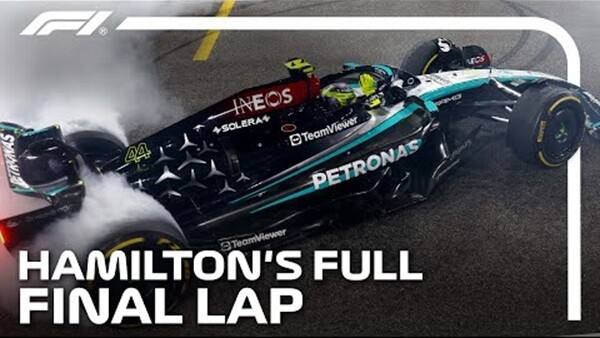 ルイス・ハミルトンのファイナルラップからドーナツターン、マシンから降りて観客、マシン、各関係者に挨拶する動画:2024年F1アブダビGP