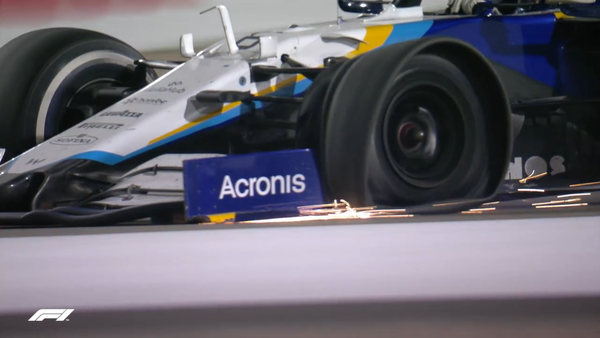 ニコラス・ラティフィ（ウィリアムズ）のタイヤパンク：2021年F1カタールGP