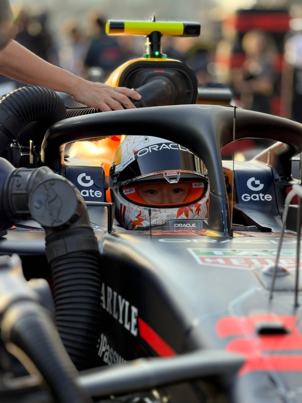 角田裕毅、レーススタート前：2025年F1アブダビGP