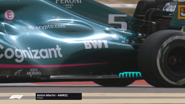 アストンマーティンAMR21の波形フロア:2021年F1シーズン前テスト