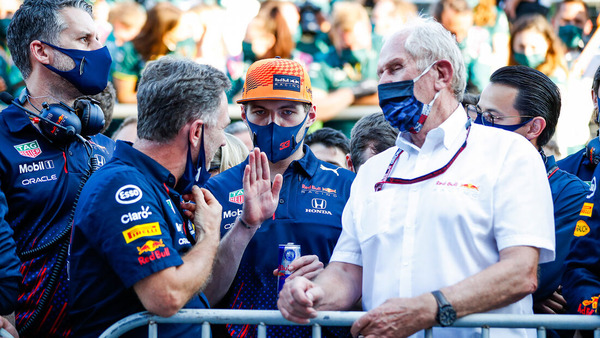 クリスチャン・ホーナー、マックス・フェルスタッペン、ヘルムート・マルコ:2021年F1アゼルバイジャンGP