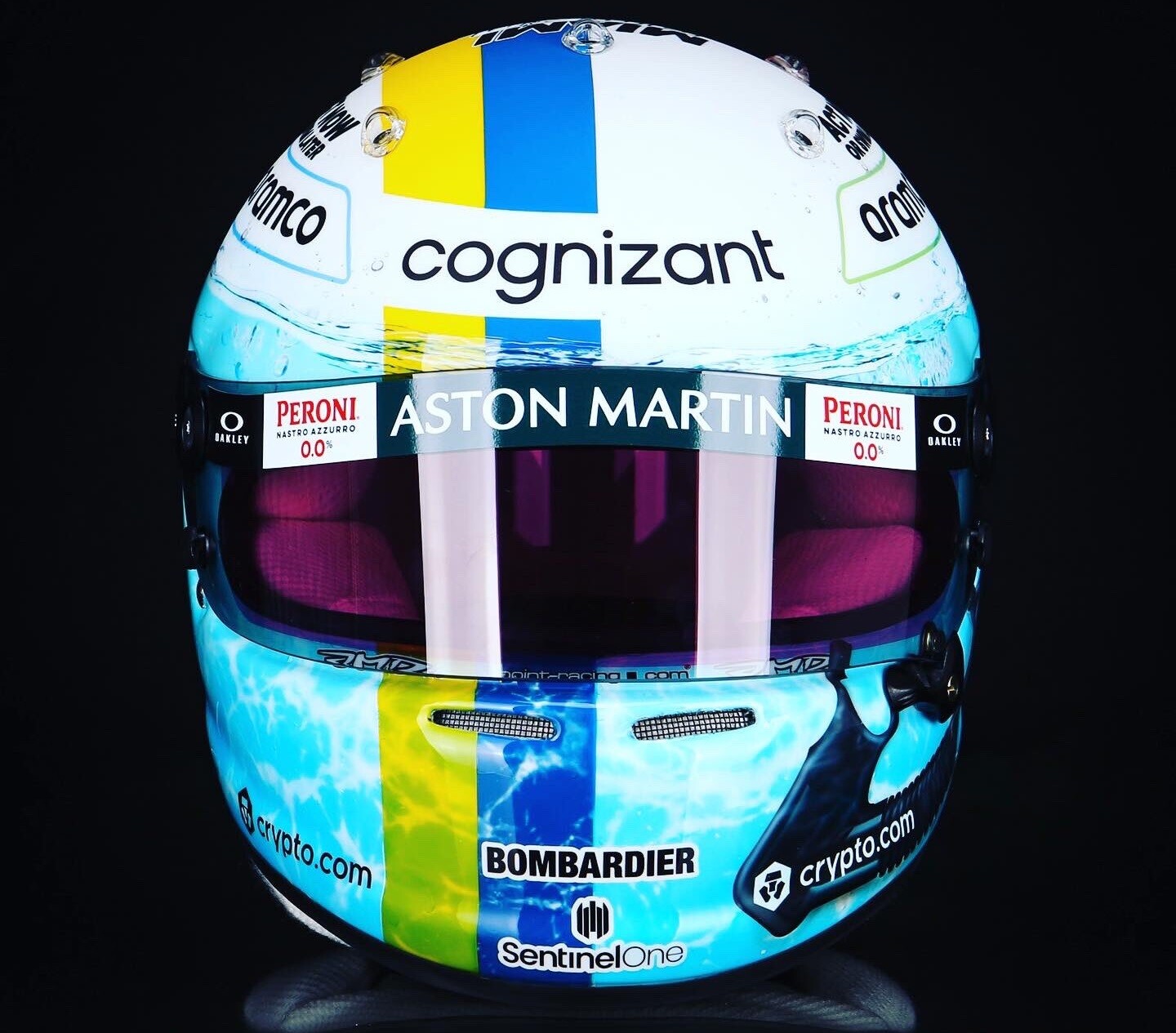 セバスチャン・ベッテル、マイアミ仕様のヘルメット : F1通信jp