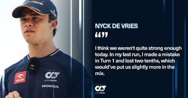 ニック・デ・フリース(アルファタウリ):2023年F1オーストリアGP