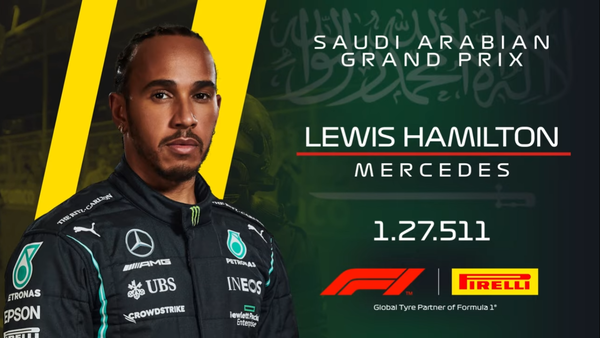 ルイス・ハミルトン、2021年F1第21戦サウジアラビアGP予選でポール・ポジションを決めた