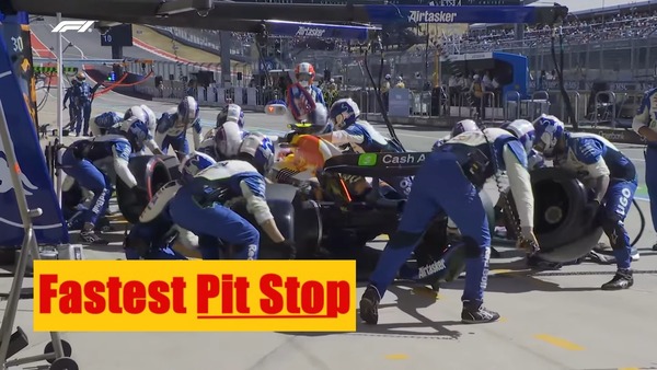 2025年F1アメリカGP 最速ピットストップはレーシングブルズ（リアム・ローソン）