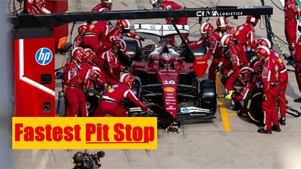 2025年F1中国GP最速ピットストップ:フェラーリがトップ