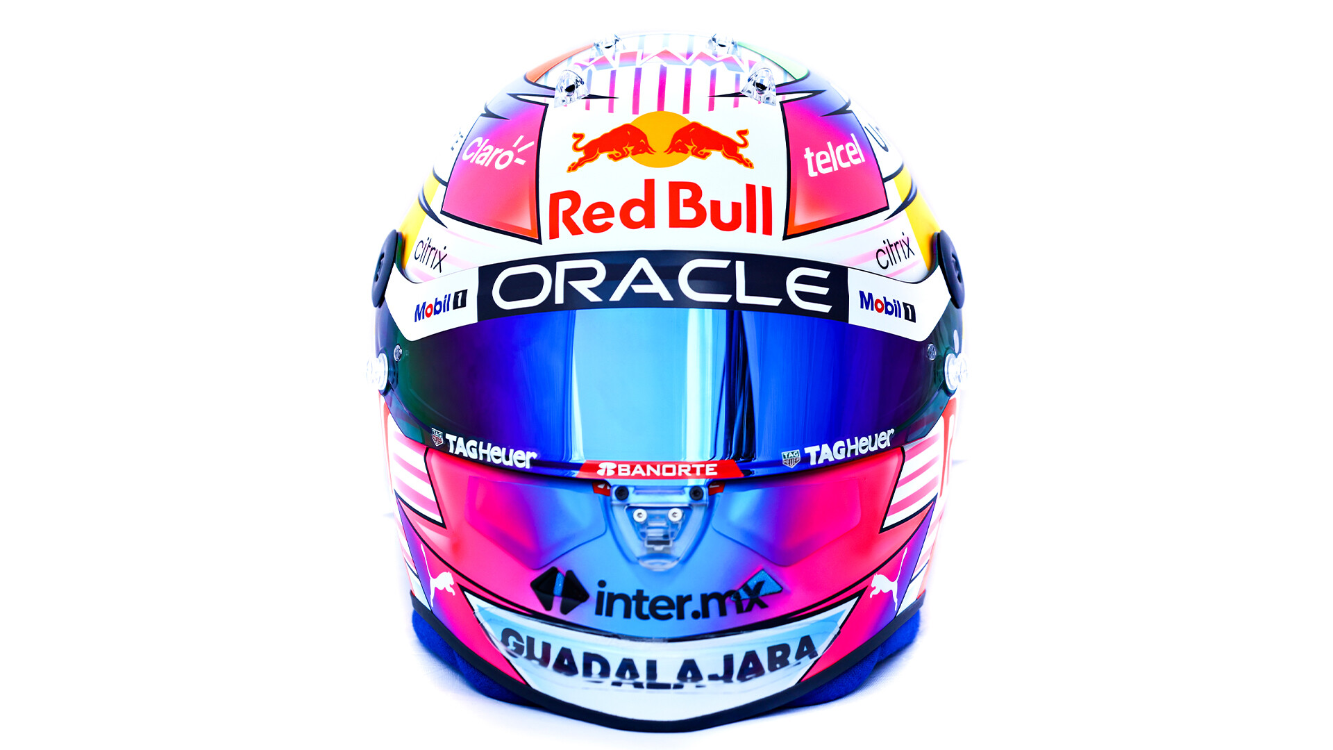 セルジオ・ペレス、マイアミ仕様のヘルメット : F1通信jp セルジオ・ペレス、マイアミ仕様のヘルメット : F1通信jp