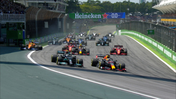 2021年F1サンパウロGPスタート