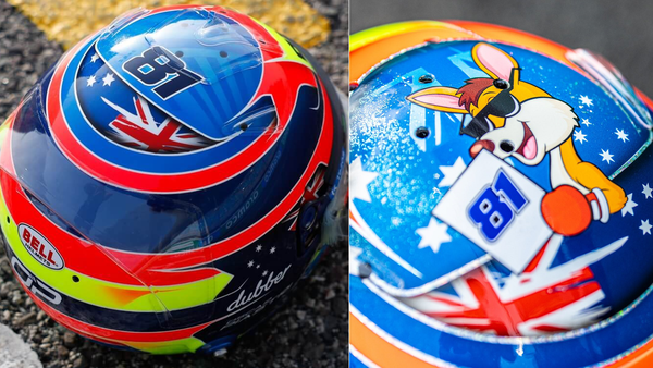 オスカー・ピアストリ 2023年F1ヘルメット（BELL製ヘルメット）