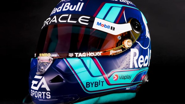 マックス・フェルスタッペン、マイアミ仕様のヘルメット:2023年F1マイアミGP