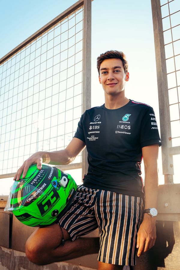 ジョージ・ラッセル 2023年F1ヘルメット（BELL製ヘルメット）開幕戦バーレーンGP仕様