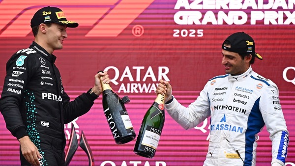 ジョージ・ラッセル、カルロス・サインツ：2025年F1アゼルバイジャンGP