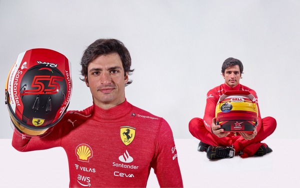 カルロス・サインツJr. 2022年F1ヘルメット