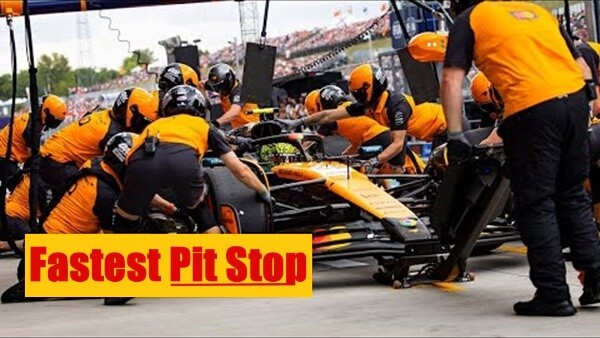 20025年F1ハンガリーGP最速ピットストップはマクラーレン（ノリス）