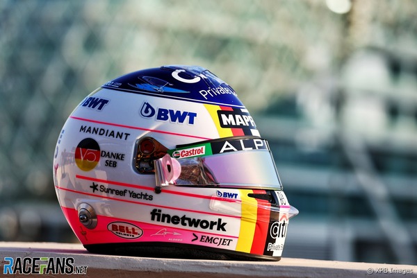 フェルナンド・アロンソ「アルピーヌでの最終戦」：2022年F1アブダビGP用のヘルメットデザイン