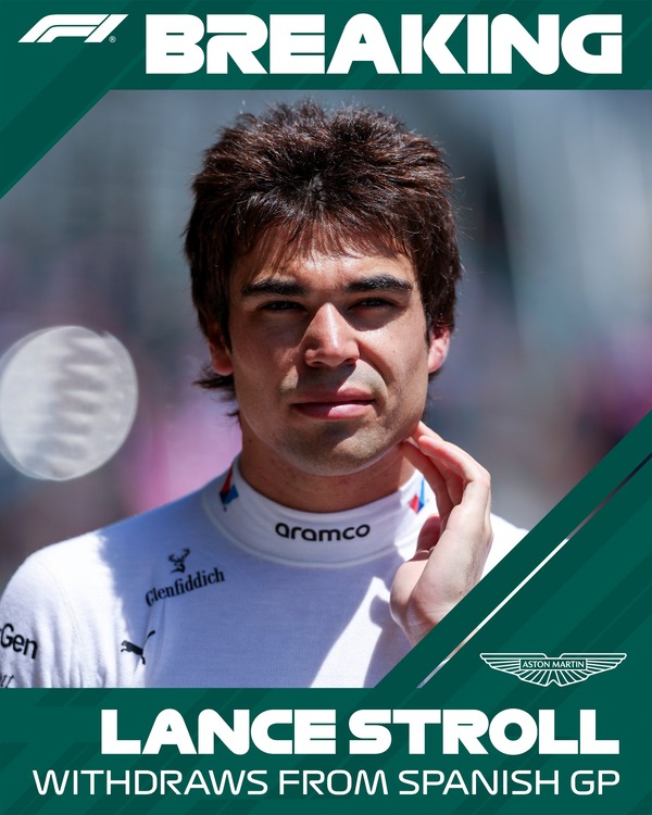 ランス・ストロール、手を手首の痛みでスペインGP欠場：チーム発表