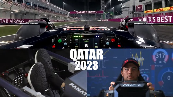 2023年F1カタールGP バーチャルラップ - ぺレスのドライブ