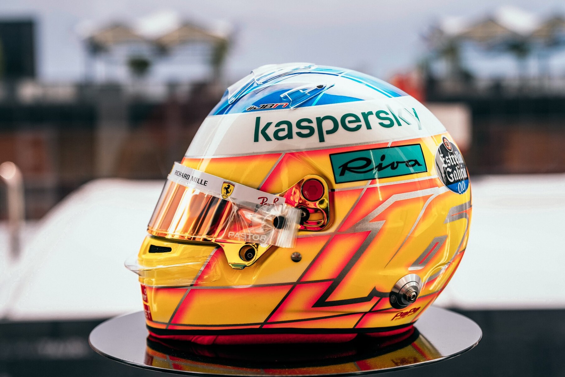シャルル・ルクレール、フランスGP仕様のヘルメットはカート時代 シャルル・ルクレール、フランスGP仕様のヘルメットはカート時代
