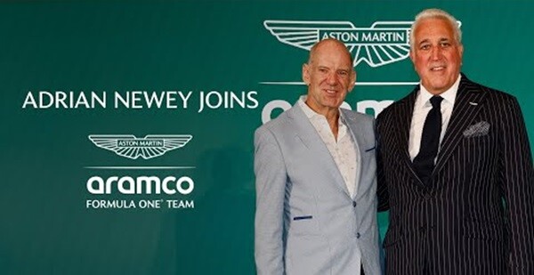 エイドリアン・ニューウェイとローレンス・ストロール（アストンマーティンF1チーム）
