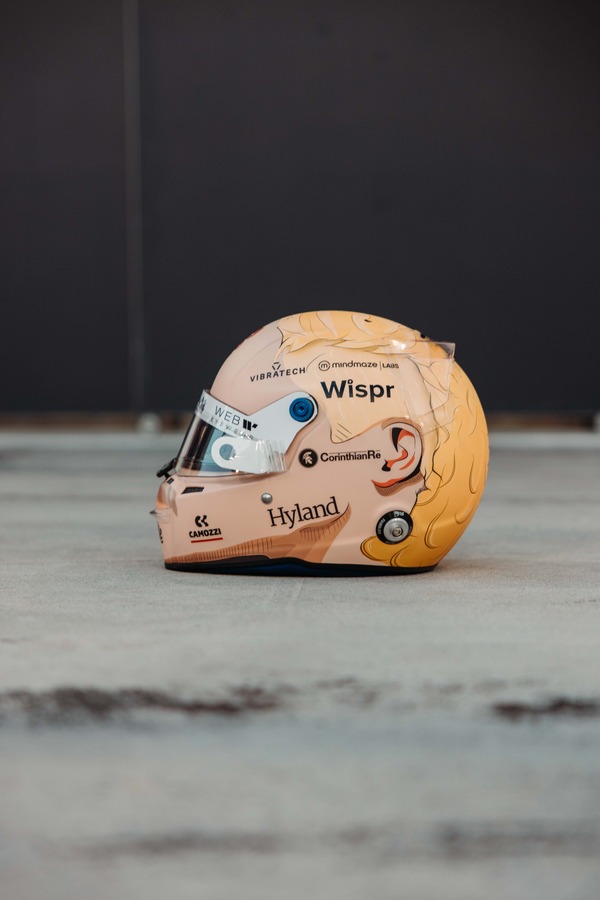 バルテリ・ボッタスのヘルメット：2023年F1バーレーンテスト仕様（Stilo（スティーロ）製ヘルメット）
