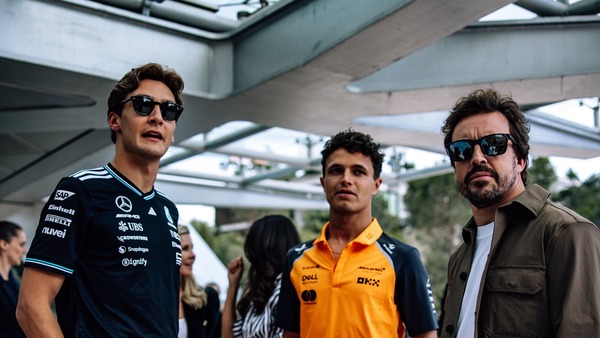 ジョージ・ラッセル、ランド・ノリス、フェルナンド・アロンソ：映画「F1／エフワン」モナコ試写会、2025年F1モナコGP