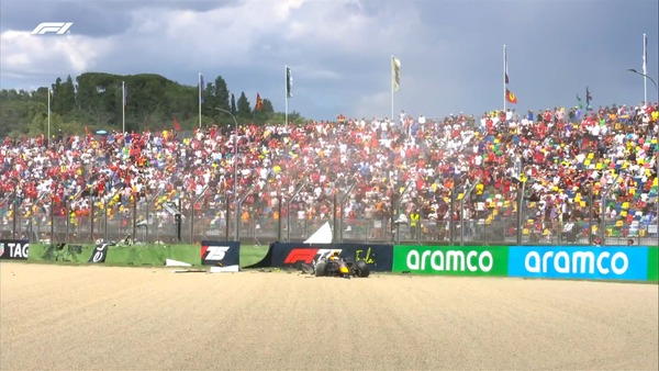 角田裕毅、クラッシュ：2025年F1エミリア・ロマーニャGP予選