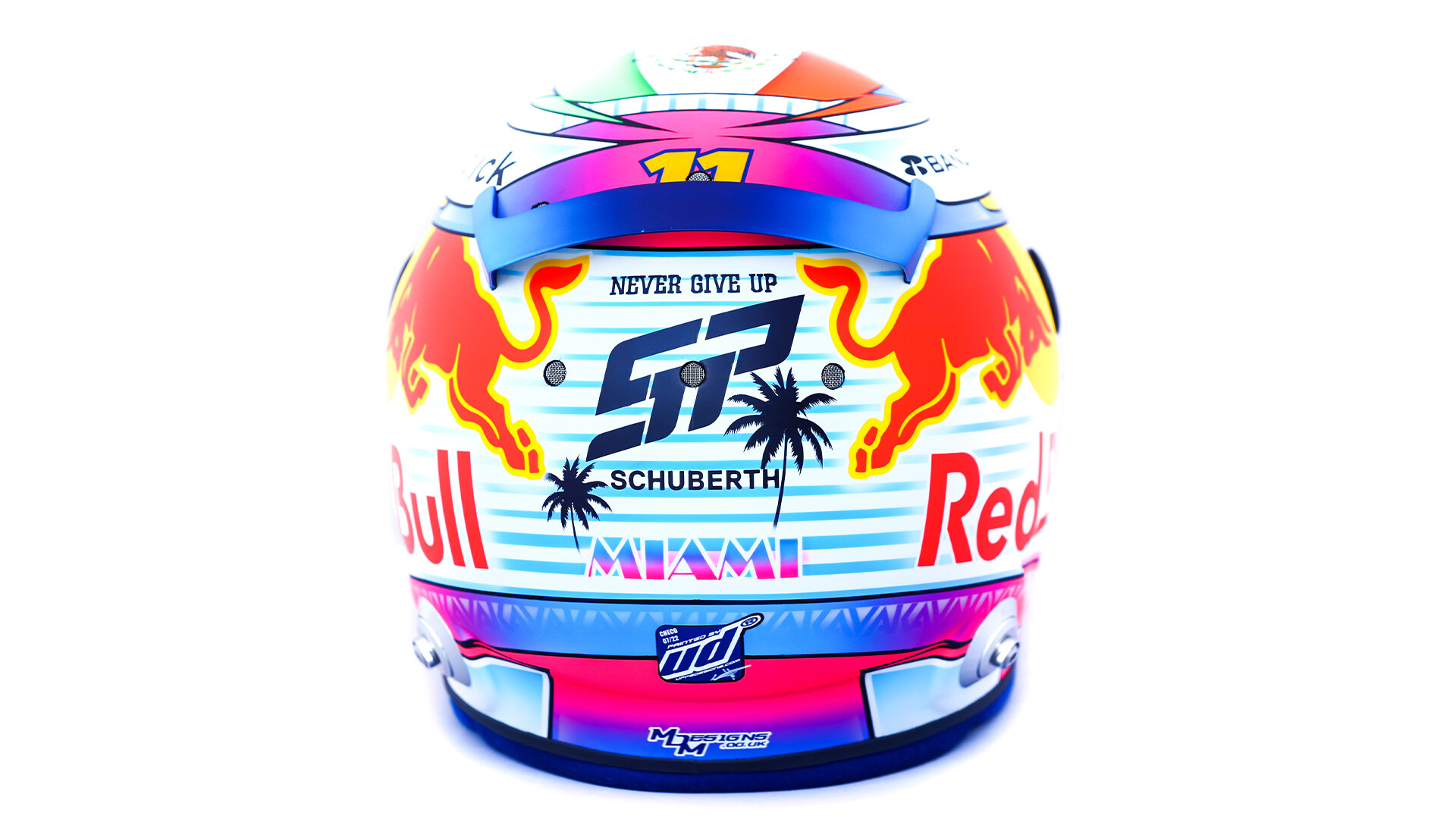 セルジオ・ペレス、マイアミ仕様のヘルメット : F1通信jp セルジオ・ペレス、マイアミ仕様のヘルメット : F1通信jp