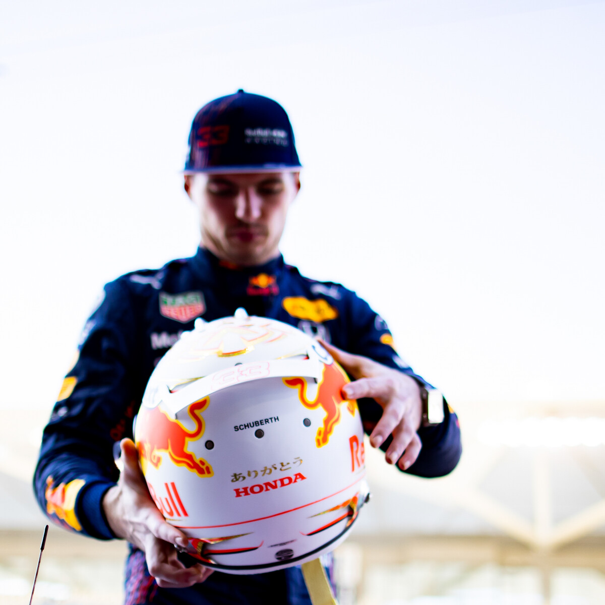 フェルスタッペン、ヘルメットに「ありがとう HONDA」:F1 フェルスタッペン、ヘルメットに「ありがとう HONDA」:F1