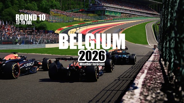 2026年F1ベルギーGPの天気予報