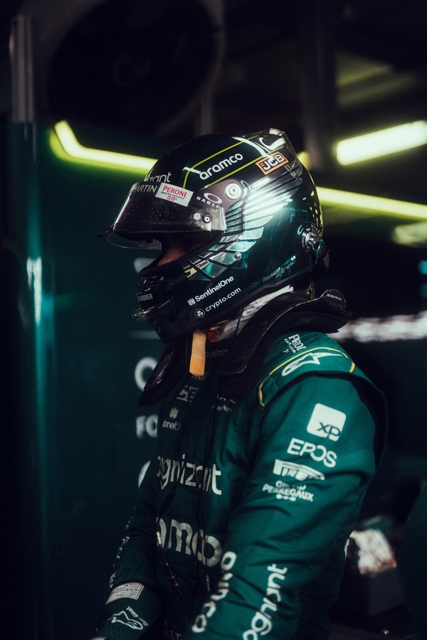 ランス・ストロールの2023年F1ヘルメット Stilo(スティーロ)製ヘルメット