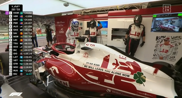 キミ・ライコネンはF1最後のレースをリタイヤ:2021年アブダビGP