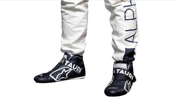 角田裕毅（アルファタウリ・ホンダ）2021年F1レーシングブーツ
