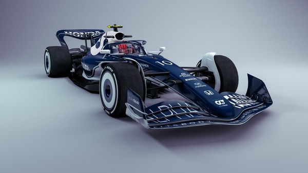 2022年F1マシンに描かれたアルファタウリ・ホンダの2021年カラーリング