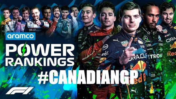 F1パワーランキング 2022年第9戦カナダGP
