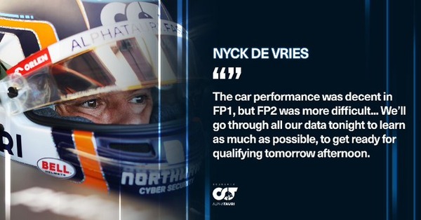 ニック・デ・フリース（アルファタウリ）：2023年F1イギリスGP