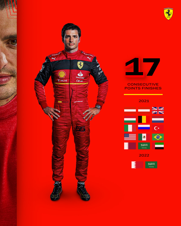 カルロス・サインツJr.の2022年F1レーシングスーツ