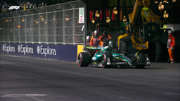 ストロールがコース上に止まって、赤旗が出る：2024年F1ラスベガスGPフリー走行3回目