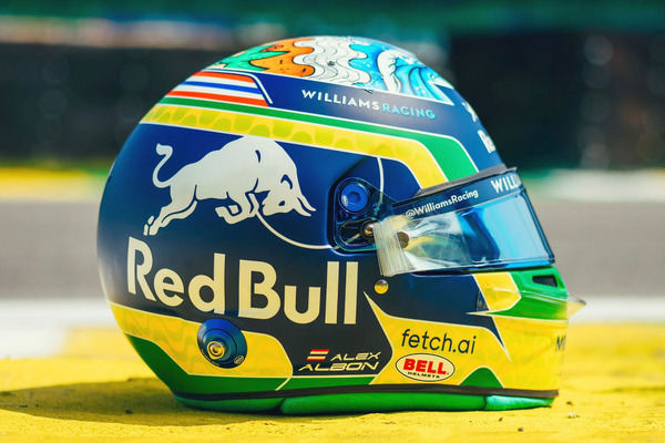 アレックス・アルボン(ウィリアムズ)2022年F1サンパウロGP用ヘルメットデザイン