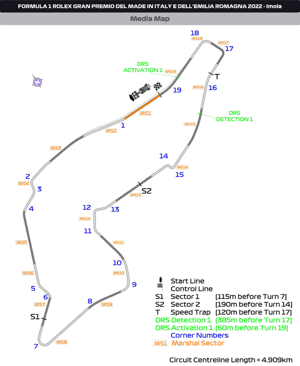 イモラ・サーキット：2022年F1エミリア・ロマーニャGP