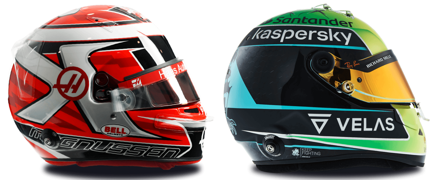 1/2 ヘルメット ハース フェラーリ F1 VF-22 マグヌッセン 2022 1/2 ヘルメット ハース フェラーリ F1 VF-22 マグヌッセン 2022