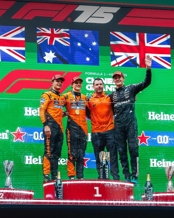 ピアストリ、ノリス、ラッセル:2025年F1中国GP