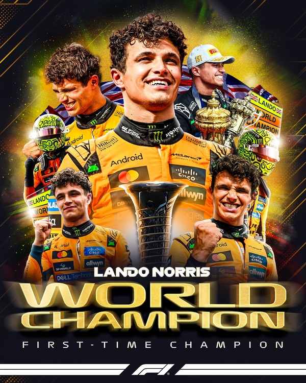 ランド・ノリス、2025年F1ワールドチャンピオン