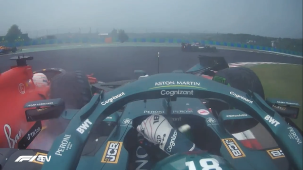 スタートでルクレールにぶつかるストロール：2021年F1ハンガリーGP